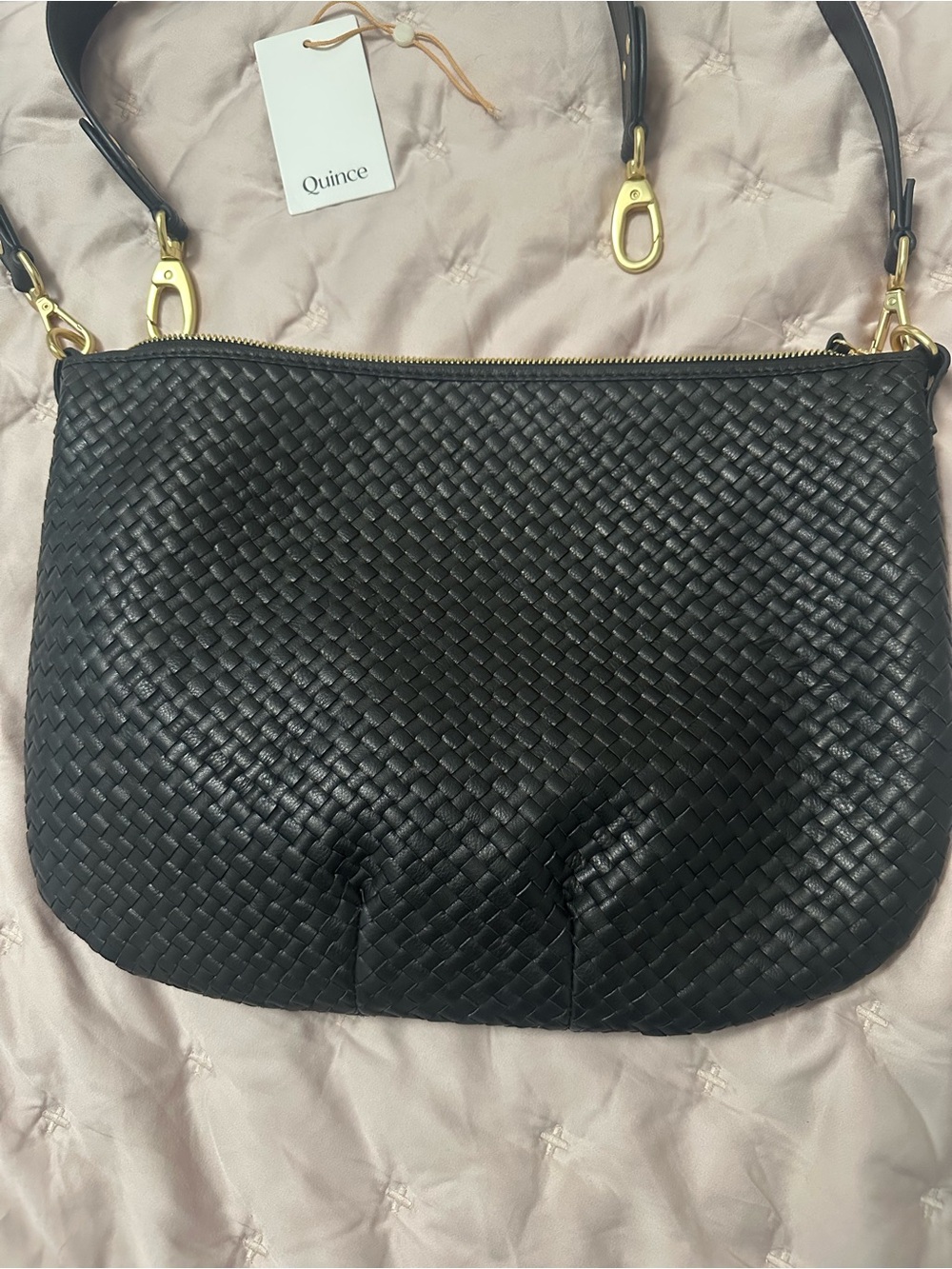 Quince Sloane Handwoven Mini Shoulder Bag - Picture 8 of 8